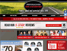 Tablet Screenshot of performancetireandservice.com